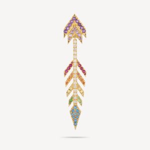 Rainbow Arrow Stud Earring